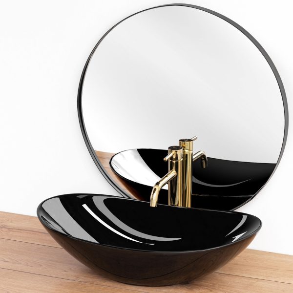 Lavoar pentru blat Rea Royal 60 Black - imagine 3