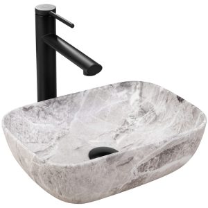 Lavoar pentru blat Rea Belinda mini stone matt