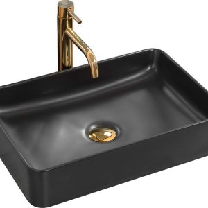 Lavoar ceramic pentru blat AVIA Black Mat