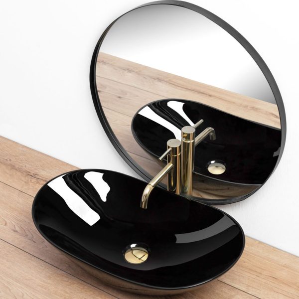Lavoar pentru blat Rea Royal 60 Black - imagine 2