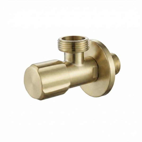 Robinet colțar 02 1/2" x 3/4" Brush Gold