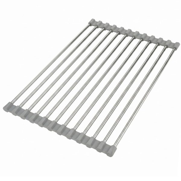 Suport rulabil pentru scurgerea vaselor pe chiuvetă REA P12298A Grey